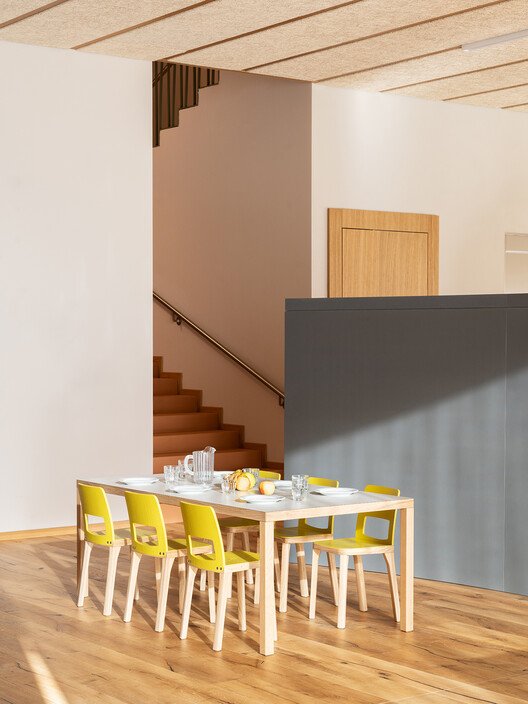 Tartan School / MoDusArchitects - Interior Photography, Dining Room, Table, Chair