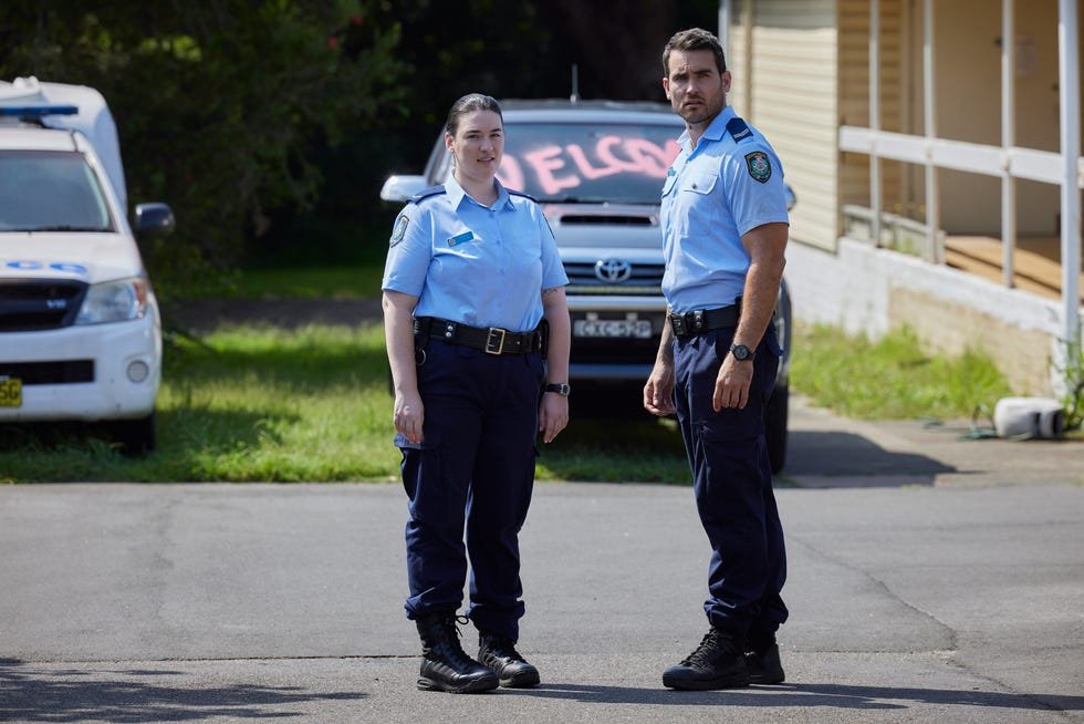 embargo 19082024 police officer devlin and cash newman home and away